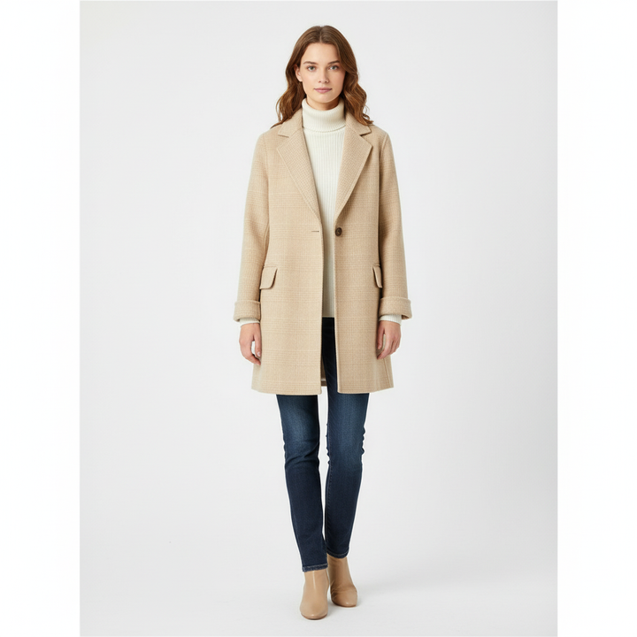 Charlotte | Women's Trench Coat With Notch Lapel And Patch Pockets | Classic