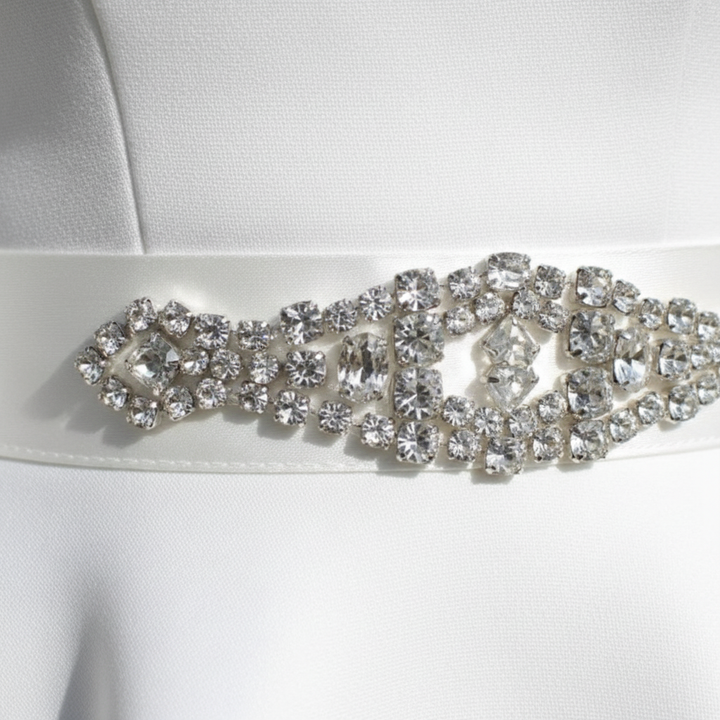 Charlotte | Women's Wedding Guest Dress With Boat Neck And Three Quarter Sleeves | Elegant
