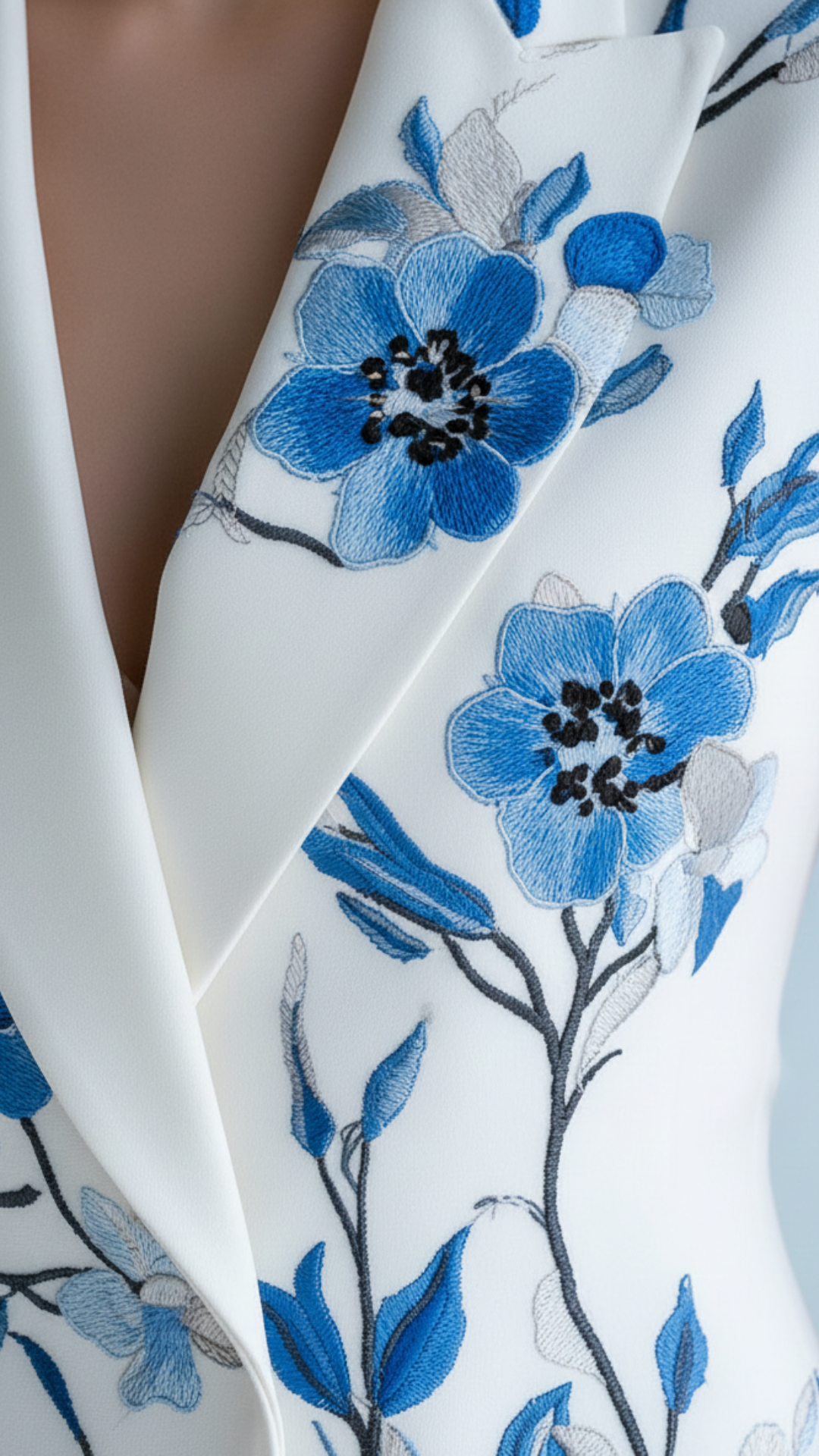 Elara | Women’s Floral Set With Sleeveless Blazer And Trousers Set