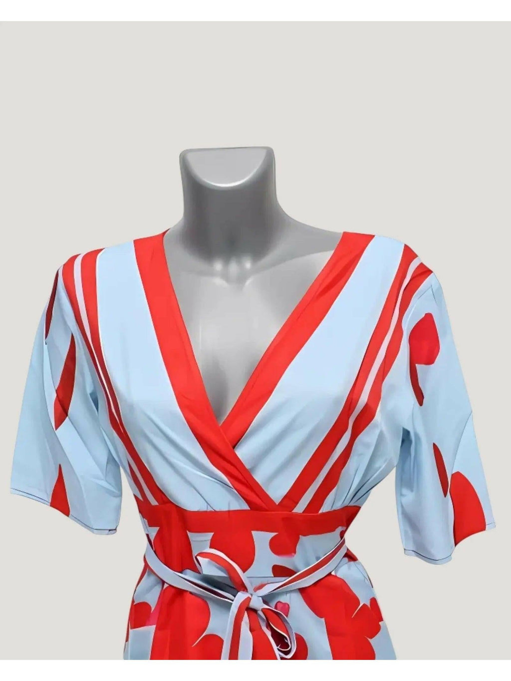 Elowen | Women's Floral Dress With Wrap Front And Front Slit