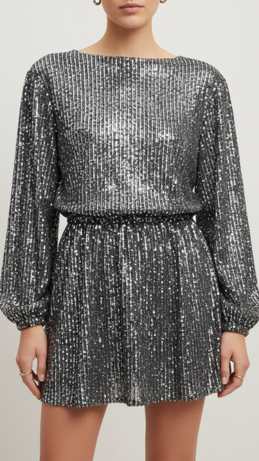 Elowyn | Women's Prom Dress With Long Sleeves And Sparkles