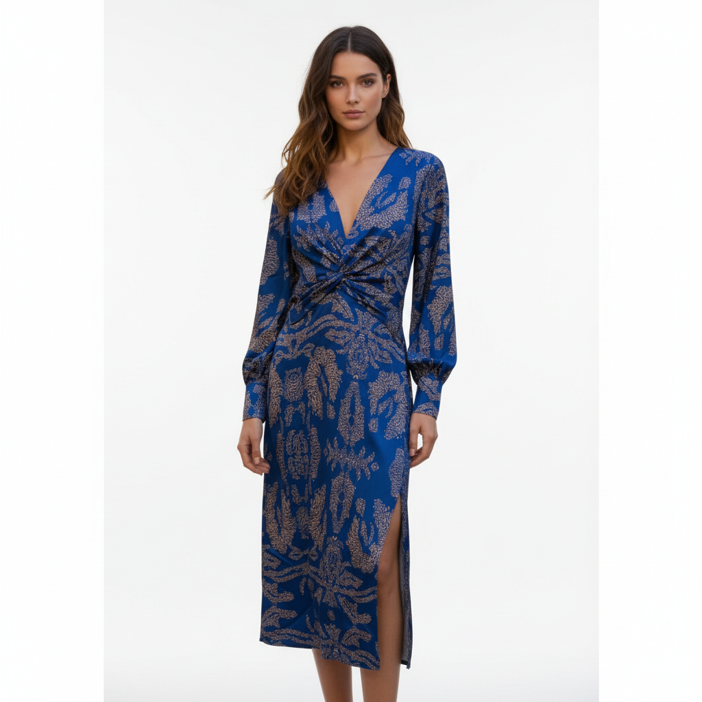 Emma | Women's Graduation Maxi Dress With V-Neckline And Ruched Waist | Elegant