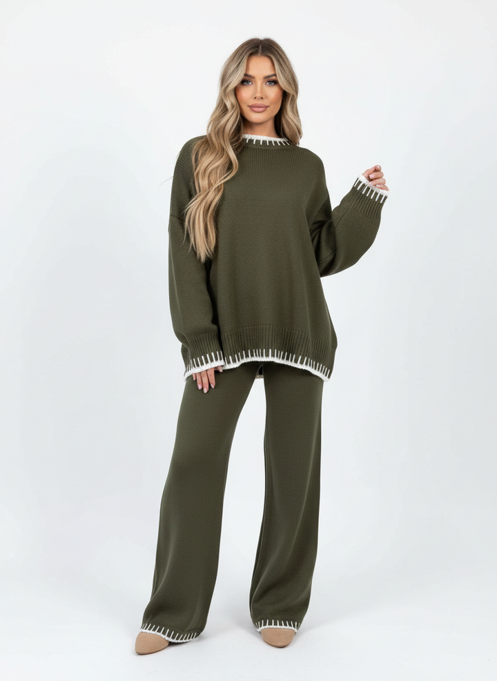 Emma | Women's Loungewear Set With Long Sleeves And Flared Pants | Casual