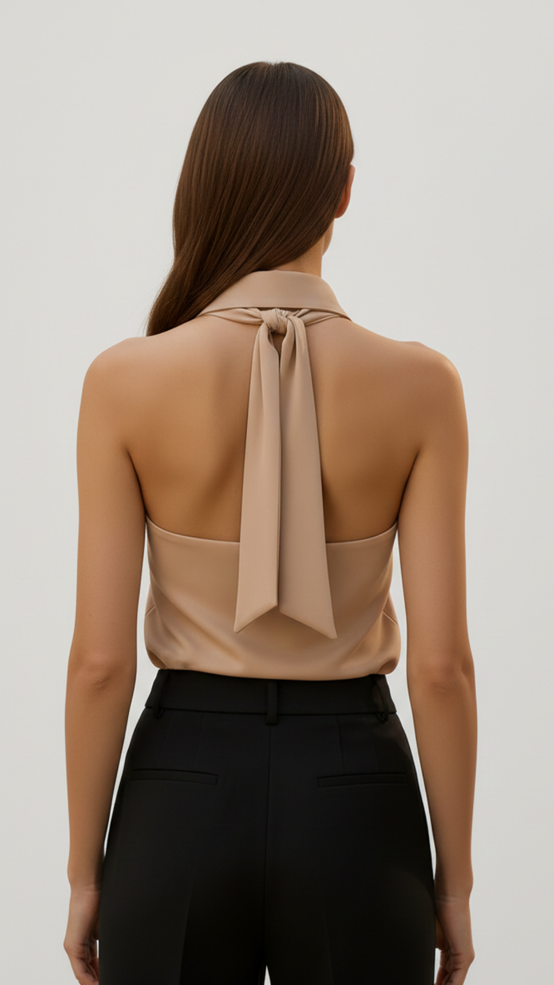 Emma | Women’s Sleeveless Top With Mandarin Collar