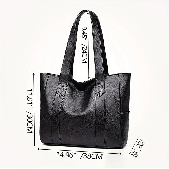 Evelyn | Women’s Large Handbag With Reinforced Straps And Classic Shape | Classic
