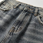 Freya | Women’s Baggy Jeans With Faded Wash Detail And Wide Leg | Street