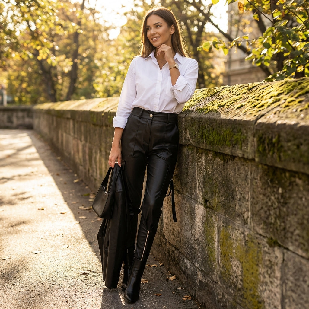 Freya | Women’s Cargo Trouser With Side Cargo Pocket And Zip Hem | Street