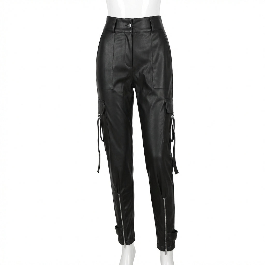 Freya | Women’s Cargo Trouser With Side Cargo Pocket And Zip Hem | Street