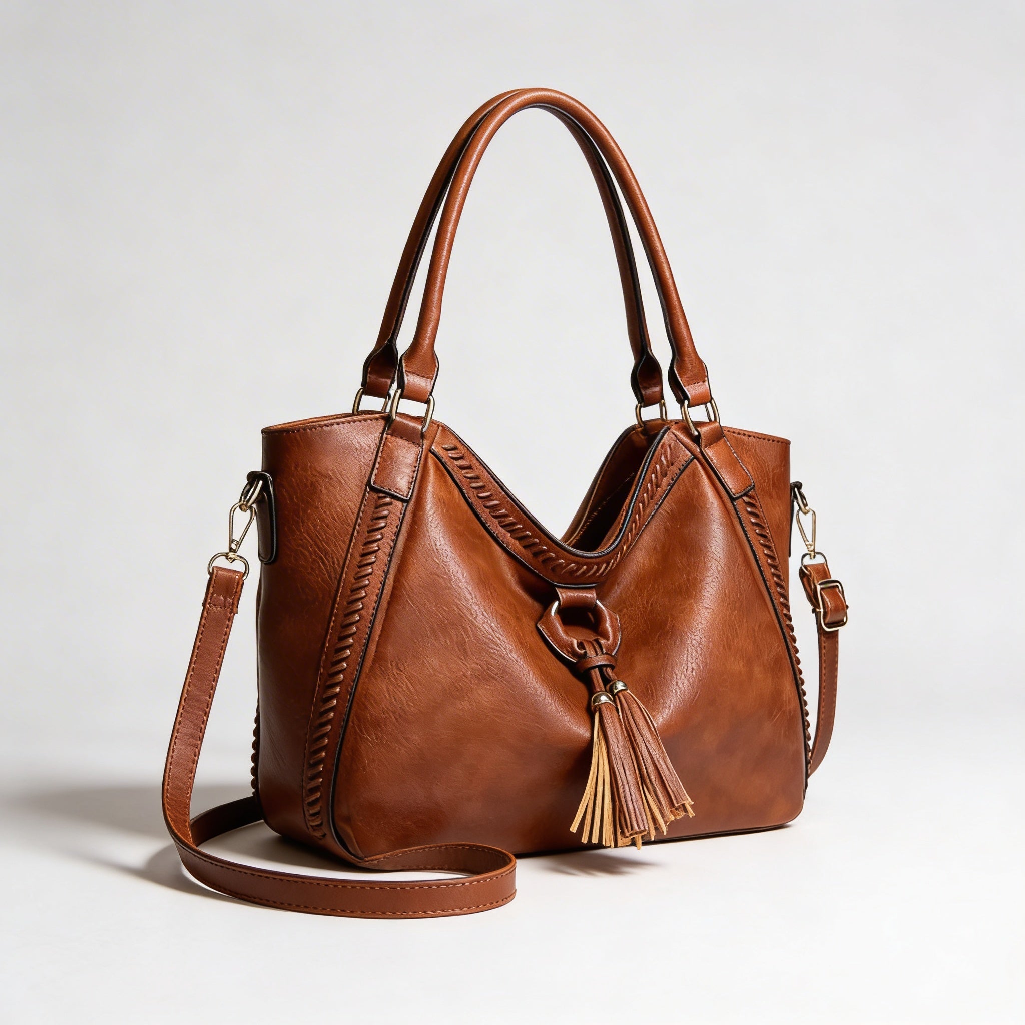 Freya | Women’s Crossbody Bag With Tassel Detail And Contrast Stitching | Chic