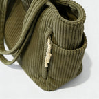 Freya | Women’s Tote Bag With Ribbed Texture And Pockets | Casual