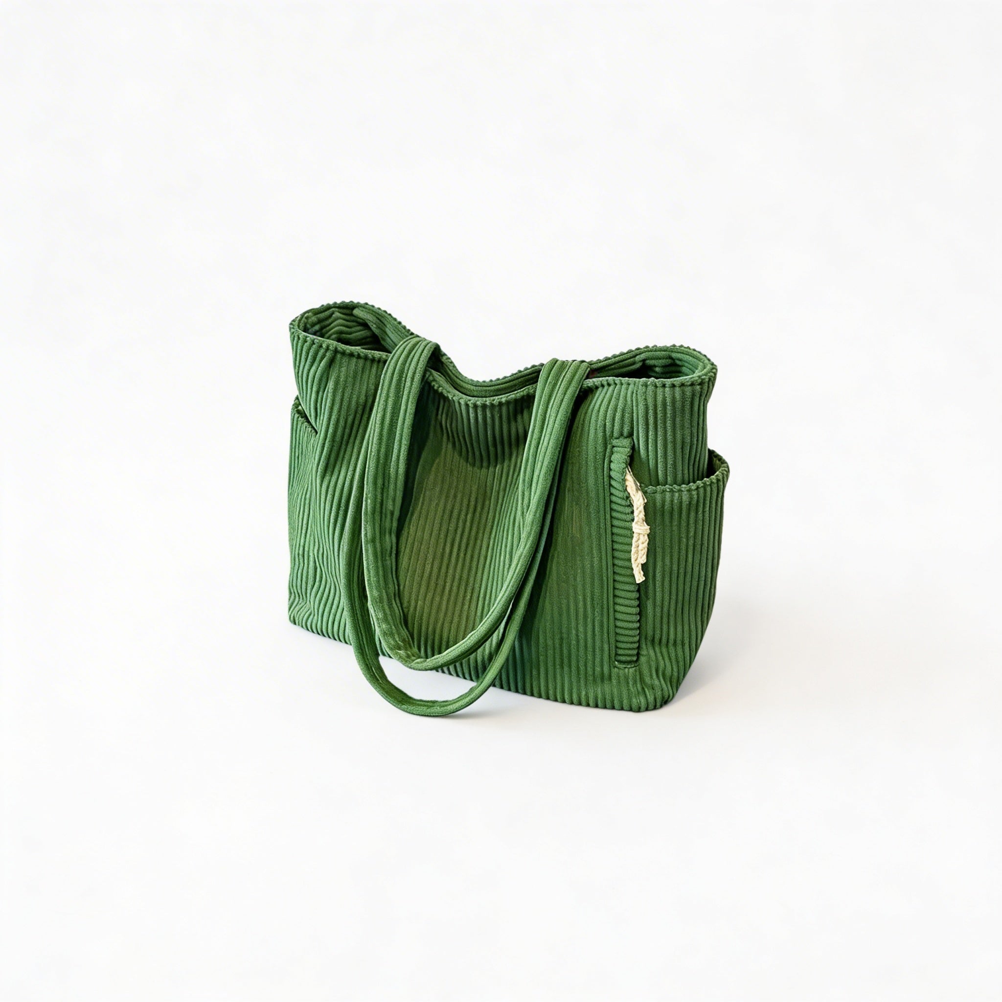 Freya | Women’s Tote Bag With Ribbed Texture And Pockets | Casual