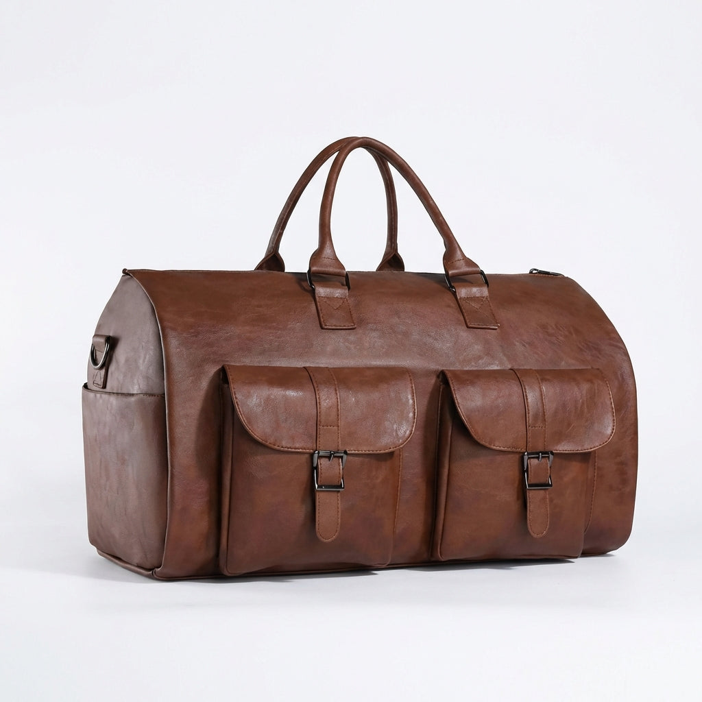 George | Unisex Duffel Bag With Front Flap Pockets And Structured Body | Travel