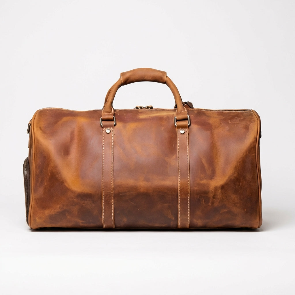 George | Unisex Duffel Bag With Structured Body And Contrast Stitching | Travel