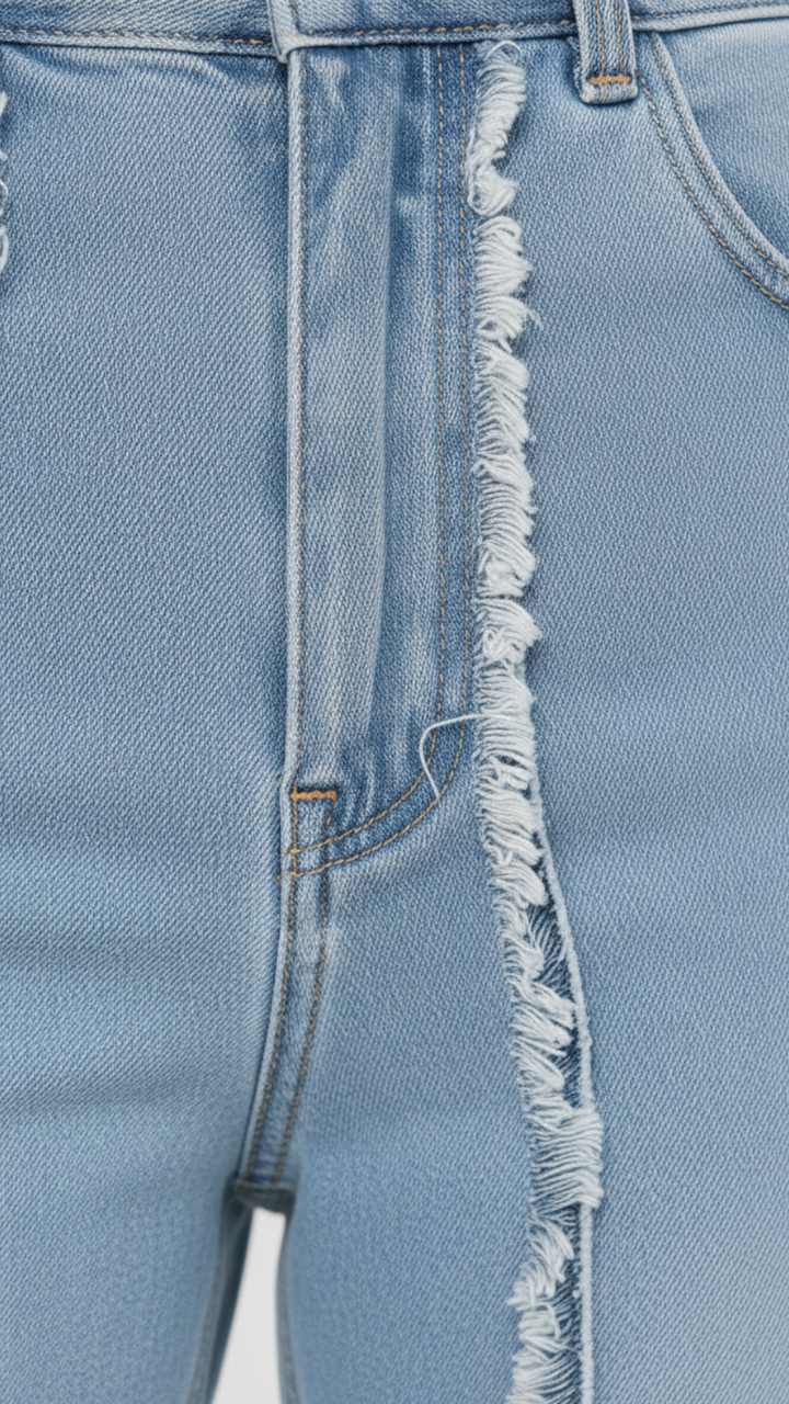 Grace | Women’s High Waisted Flared Denim Jeans With Exposed Seams