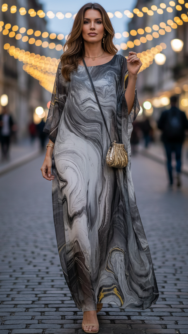 Harper | Women’s Bodycon Dress With Round Neck And Draped Sleeves