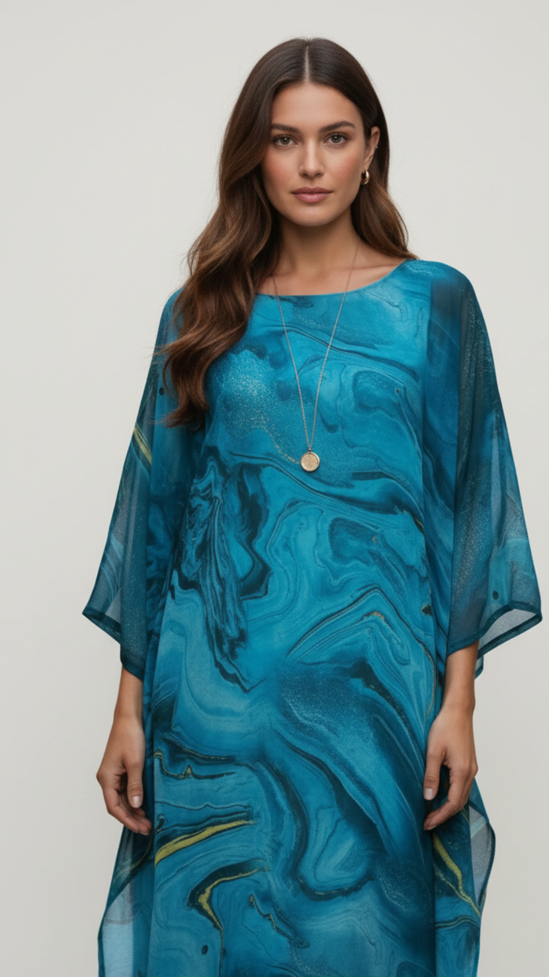 Harper | Women’s Bodycon Dress With Round Neck And Draped Sleeves