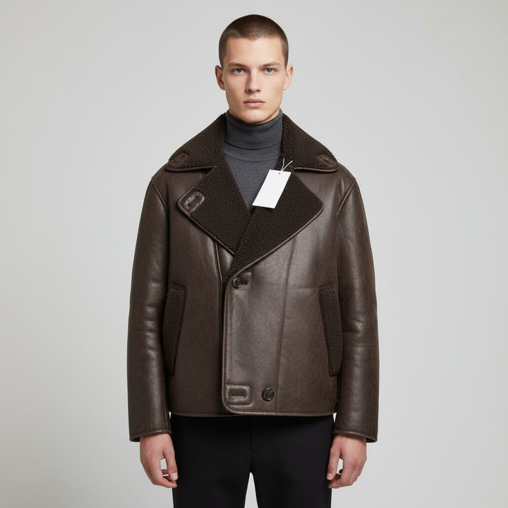 Harper | Women's Bomber Jacket With Notch Collar And Button Closure | Vintage