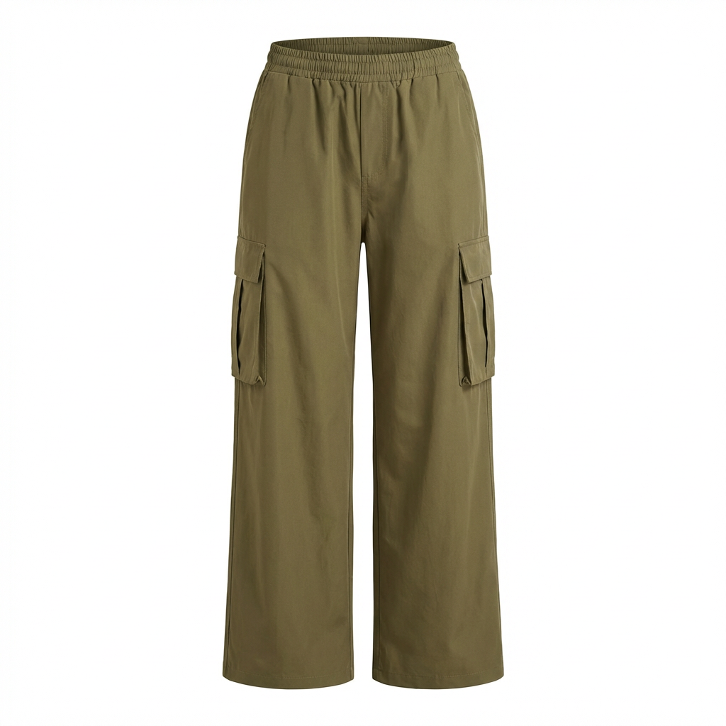 Harper | Women’s Cargo Trouser With Side Cargo Pockets And Elastic Waist | Street