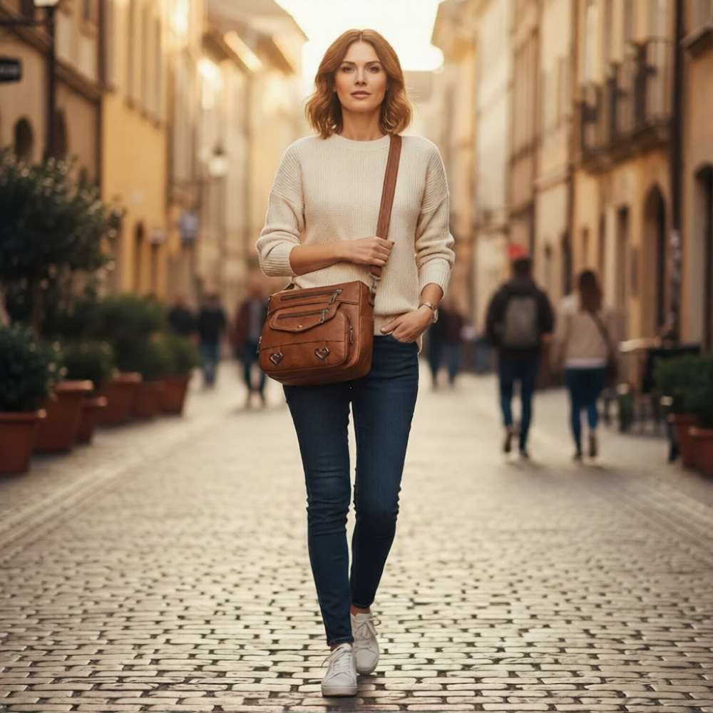 Harper | Women’s Handbag With Multi-Pocket Design And Adjustable Strap | Trendy