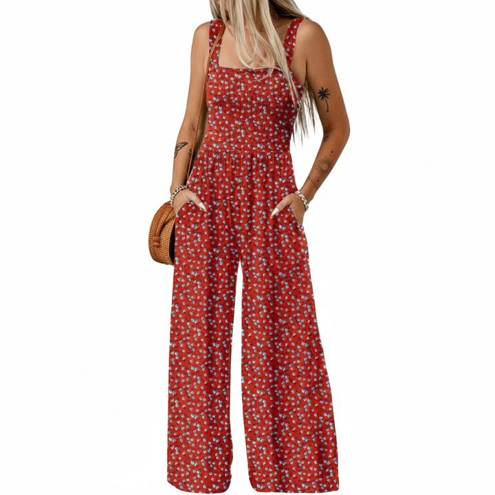 Harper | Women's Jumpsuit With Sleeveless Design And Printed Pattern | Summer