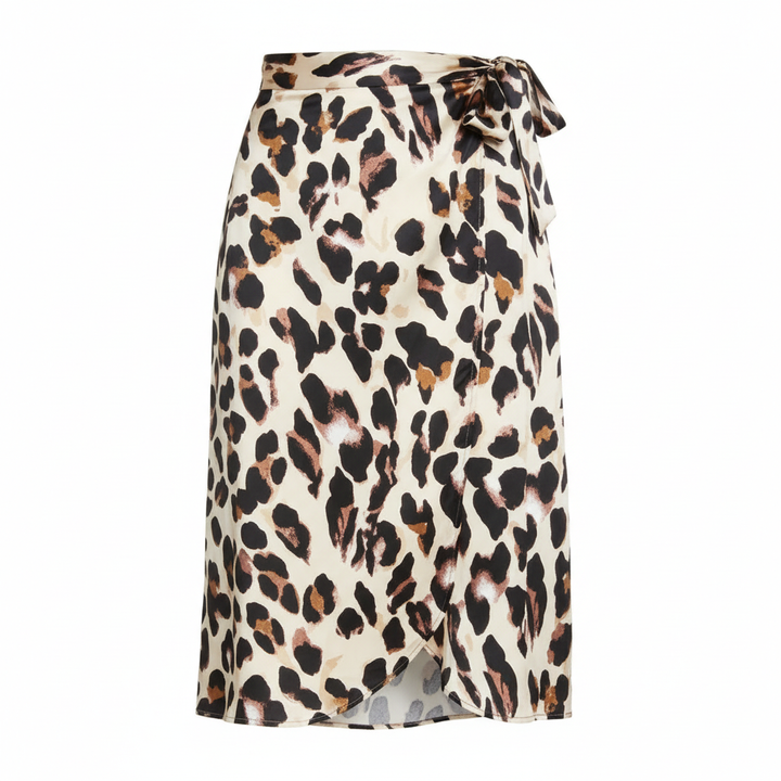 Harper | Women's Midi Skirt With Draped Wrap And Asymmetric Hem | Chic