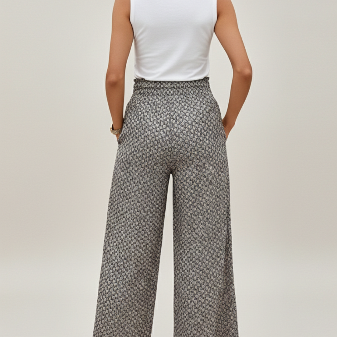 Harper | Women’s Wide Pants With Elastic Waist And Free Movement