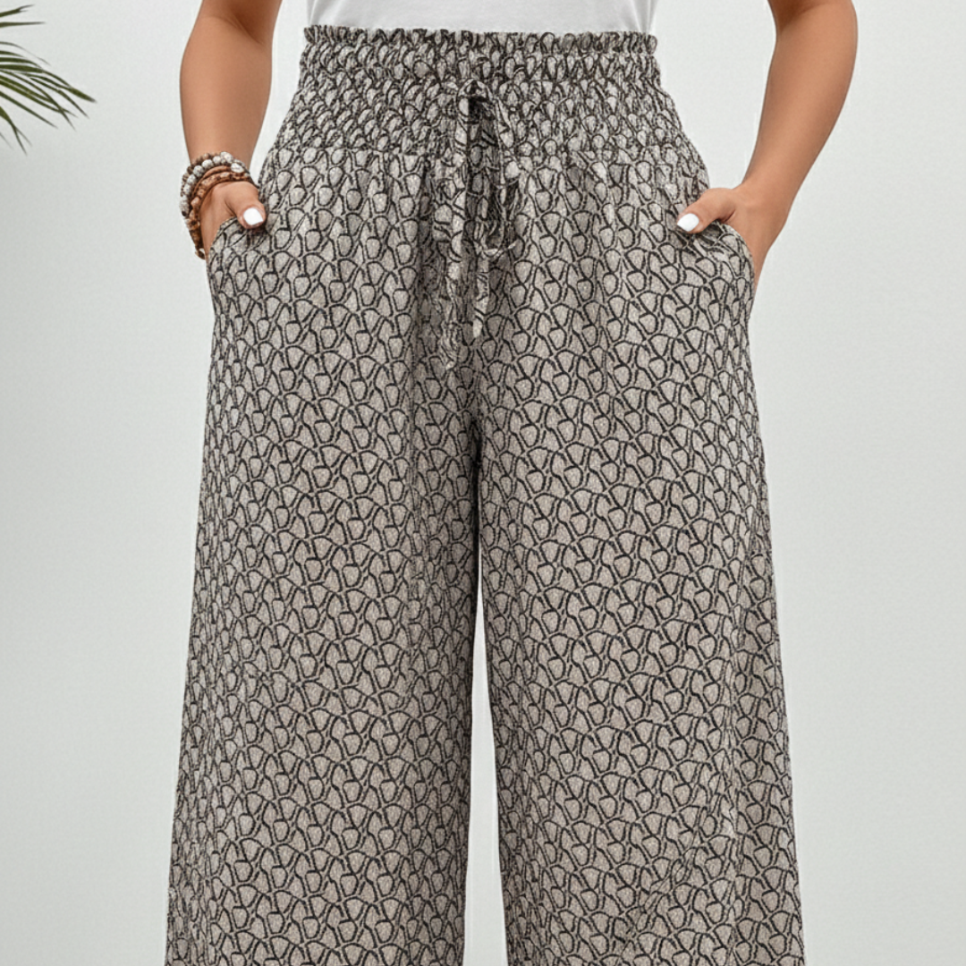 Harper | Women’s Wide Pants With Elastic Waist And Free Movement
