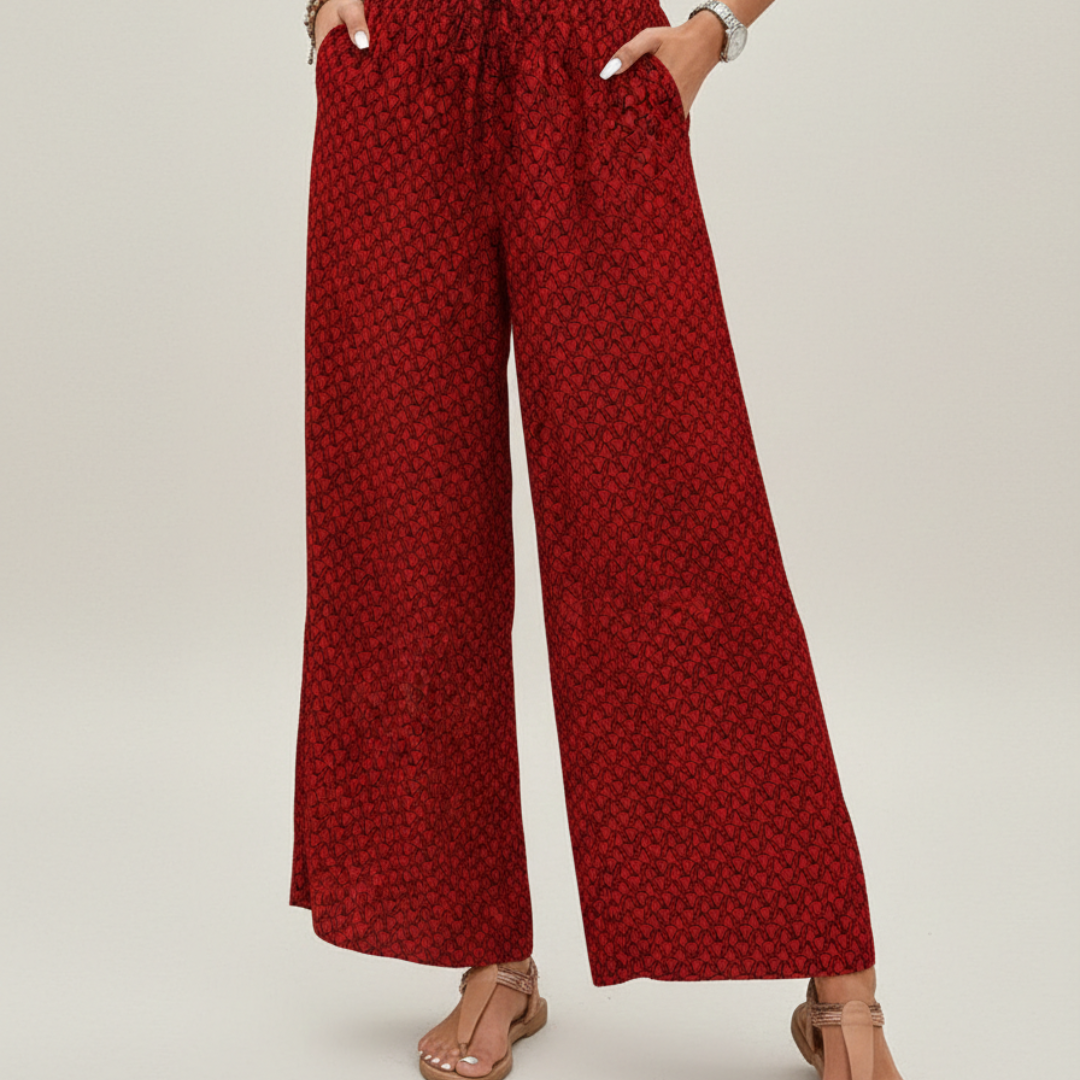 Harper | Women’s Wide Pants With Elastic Waist And Free Movement