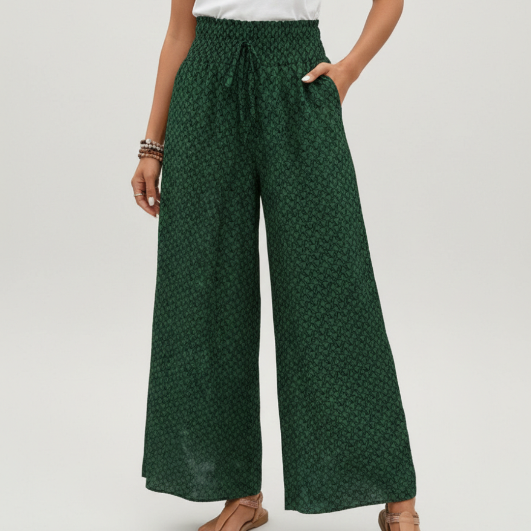 Harper | Women’s Wide Pants With Elastic Waist And Free Movement