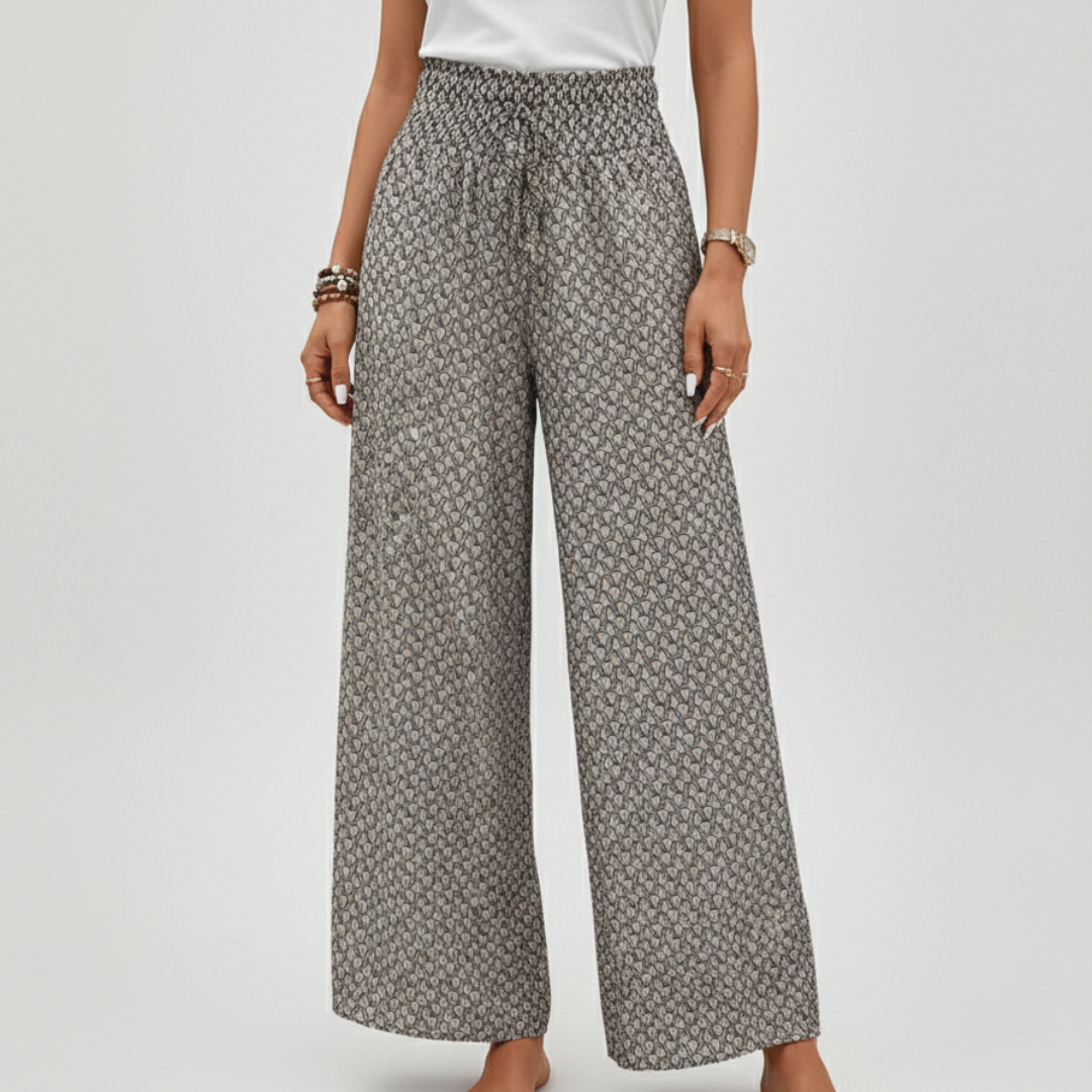 Harper | Women’s Wide Pants With Elastic Waist And Free Movement