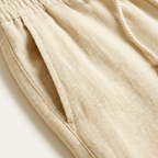 Harry | Men’s Linen Trouser With Elastic Waistband And Drawstring | Casual