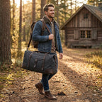 Harry | Unisex Duffel Bag With Front Flap Pocket And Buckle Straps | Travel