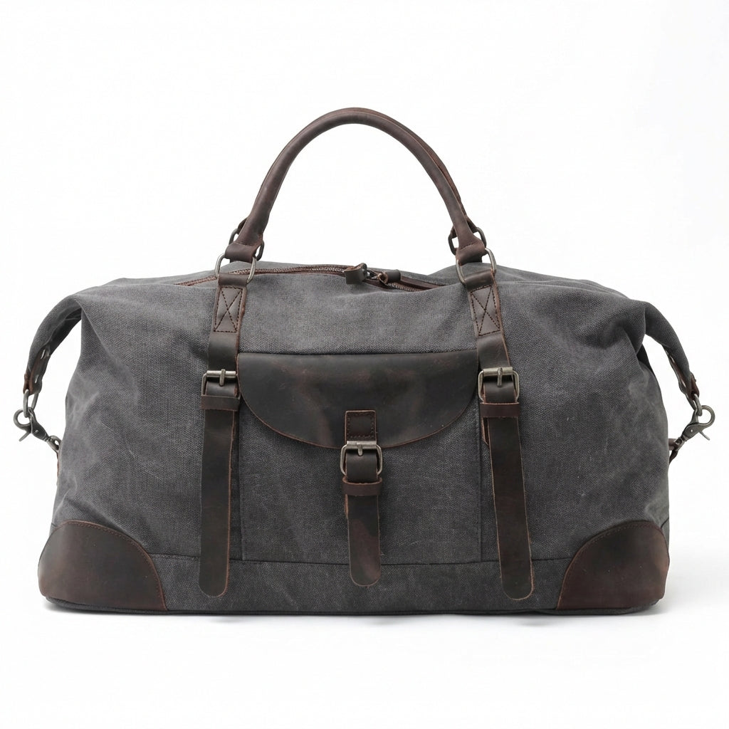 Harry | Unisex Duffel Bag With Front Flap Pocket And Buckle Straps | Travel