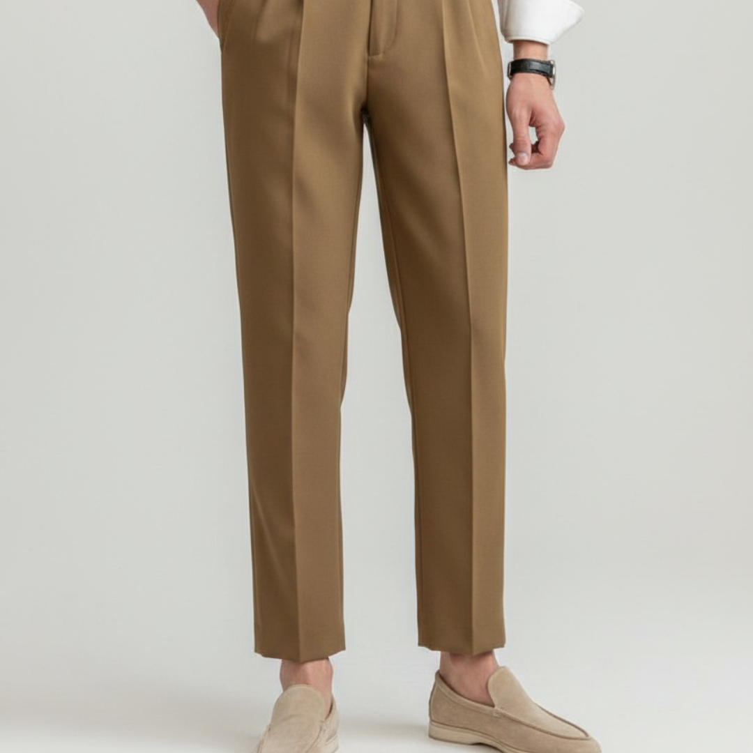 Hawthorne | Men’s Pantalon With Pleated Front And Tapered Leg