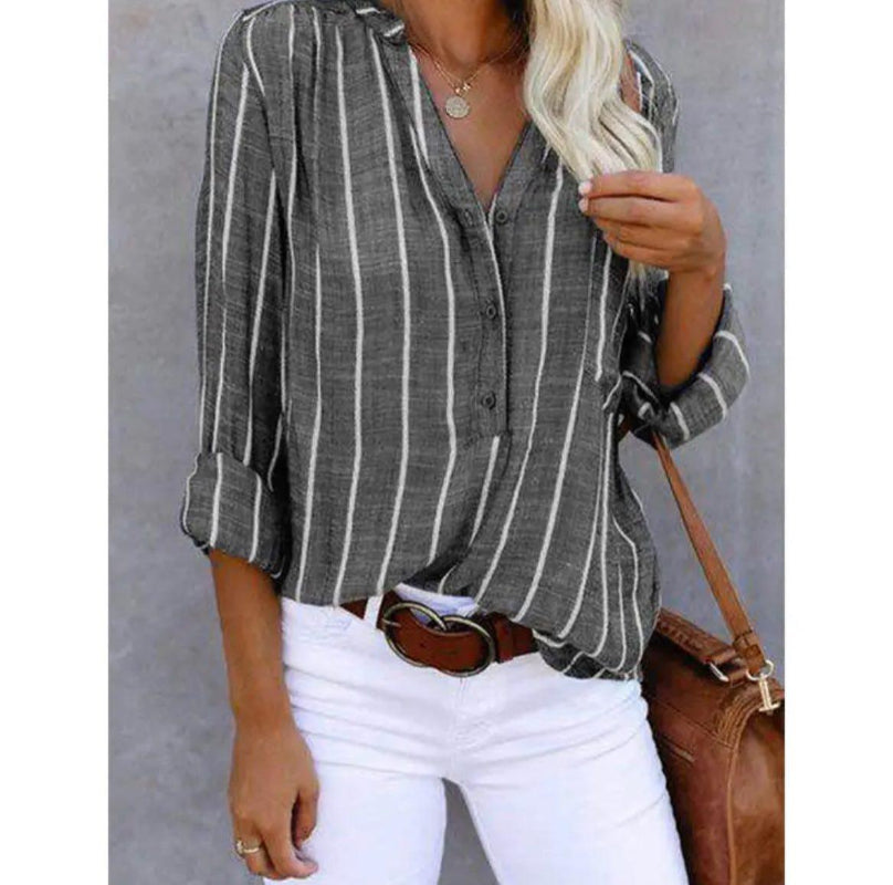 Havisa | Striped Casual Blouse