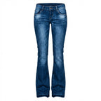 Isla | Women’s Flared Jeans With Flared Leg Silhouette And Front Pockets | Retro