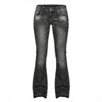 Isla | Women’s Flared Jeans With Flared Leg Silhouette And Front Pockets | Retro