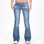 Isla | Women’s Flared Jeans With Flared Leg Silhouette And Front Pockets | Retro