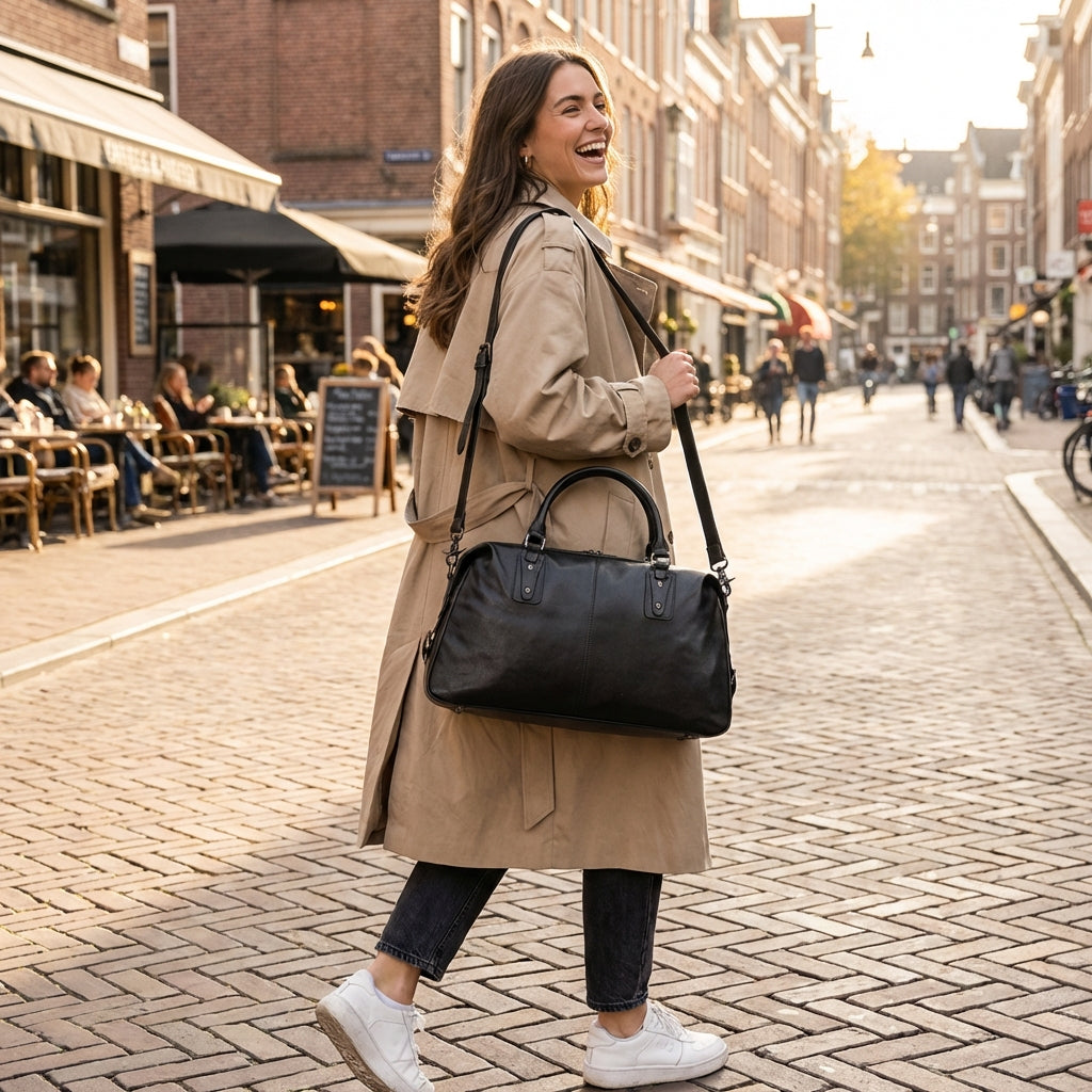 Jack | Unisex Duffel Bag With Structured Body And Zip Closure | Smart