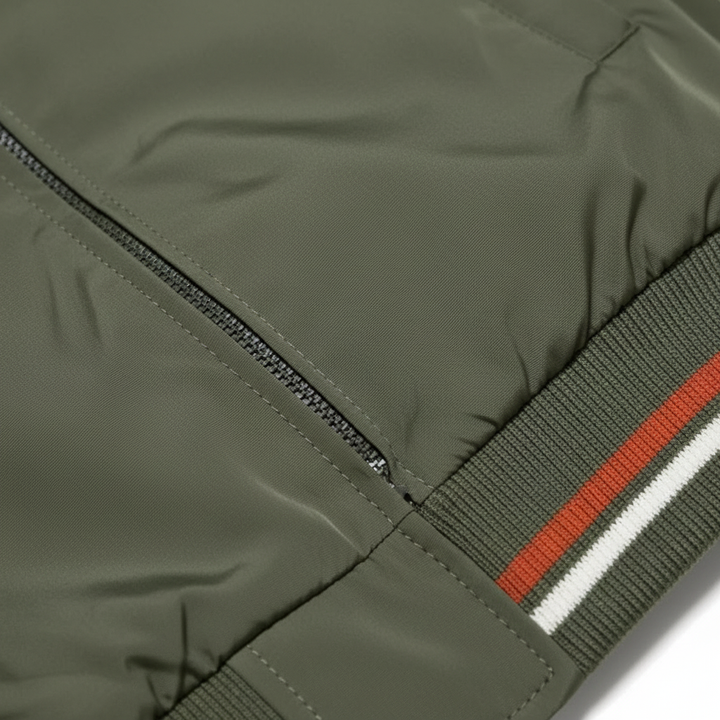 Jackson | Men's Bomber Jacket With Zip Closure And Ribbed Collar | Casual