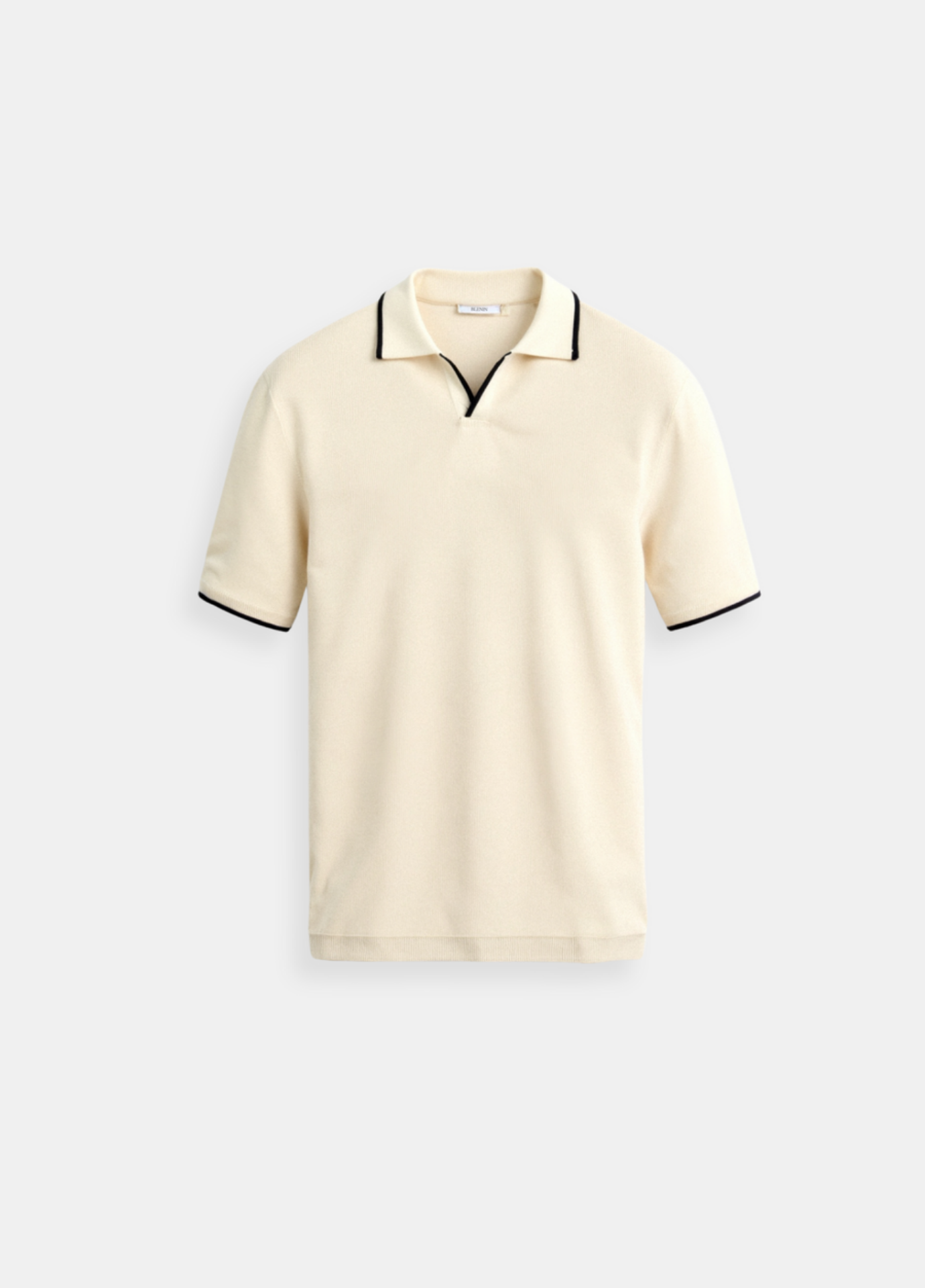Kaelan | Men's Polo Shirt With Zip Collar And Short Sleeves | Smart Casual