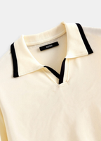 Kaelan | Men's Polo Shirt With Zip Collar And Short Sleeves | Smart Casual