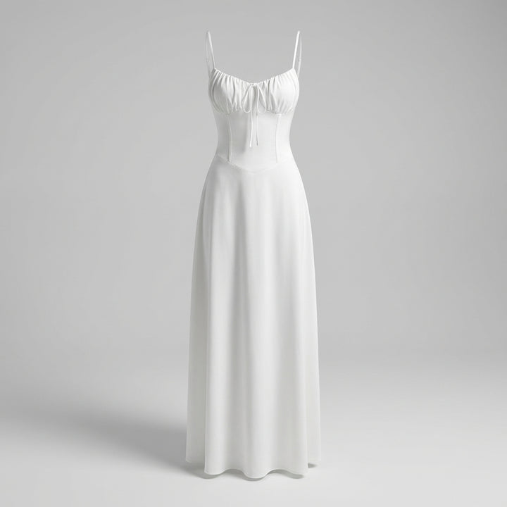 Lara | Women’s Day Maxi Dress With Spaghetti Straps And Sweetheart Neckline | Maxi