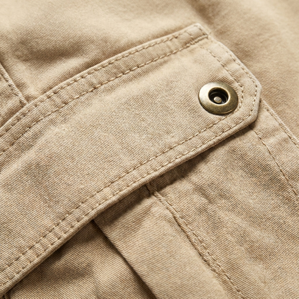 Leo | Men’s Cargo Trouser With Side Cargo Pockets And Elastic Cuff Hem | Street