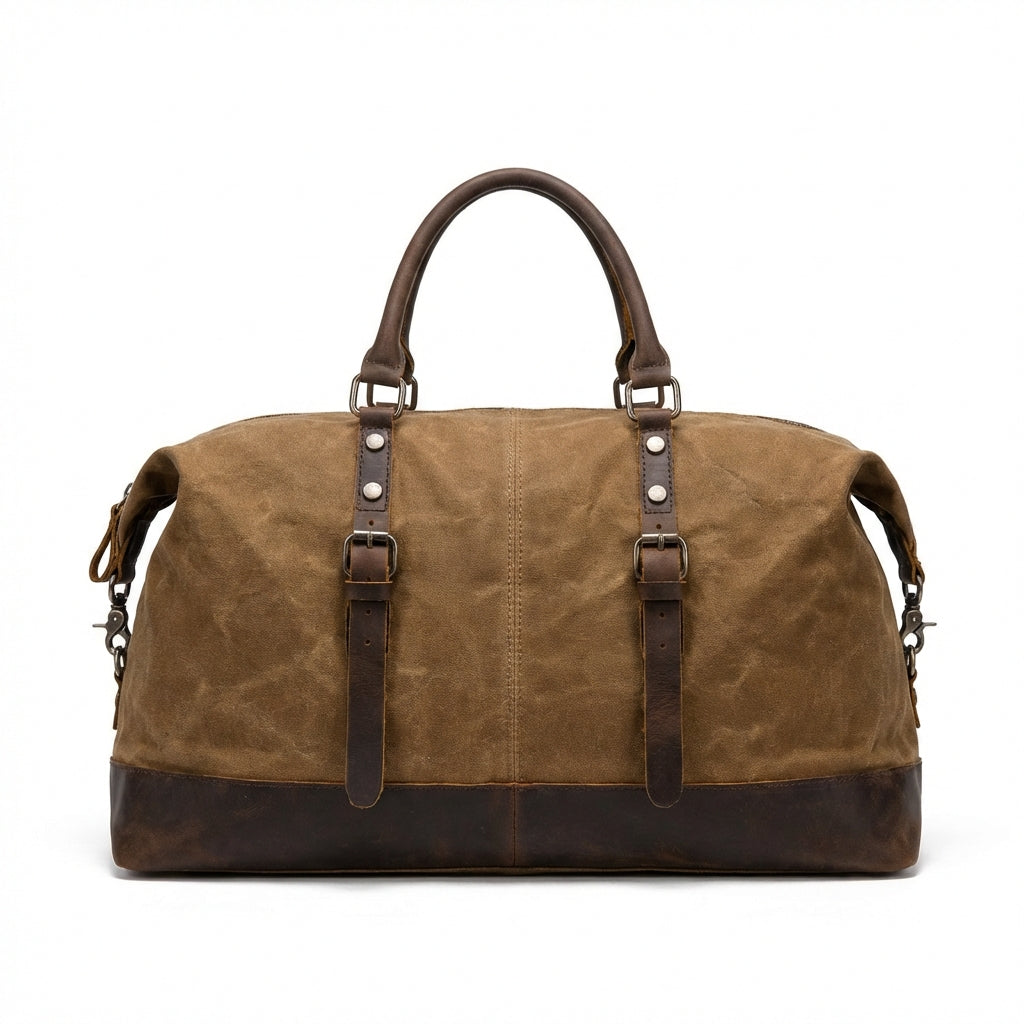 Leo | Unisex Duffel Bag With Zip Pocket And Buckle Straps | Travel