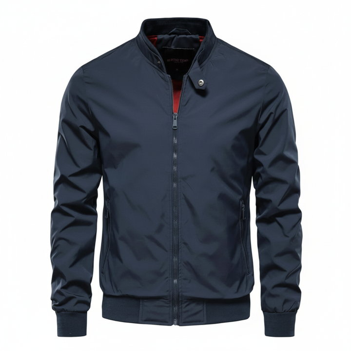 Liam | Men's Bomber Jacket With Zip Closure And High Neck | Casual