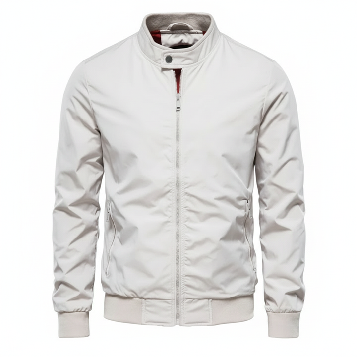 Liam | Men's Bomber Jacket With Zip Closure And High Neck | Casual