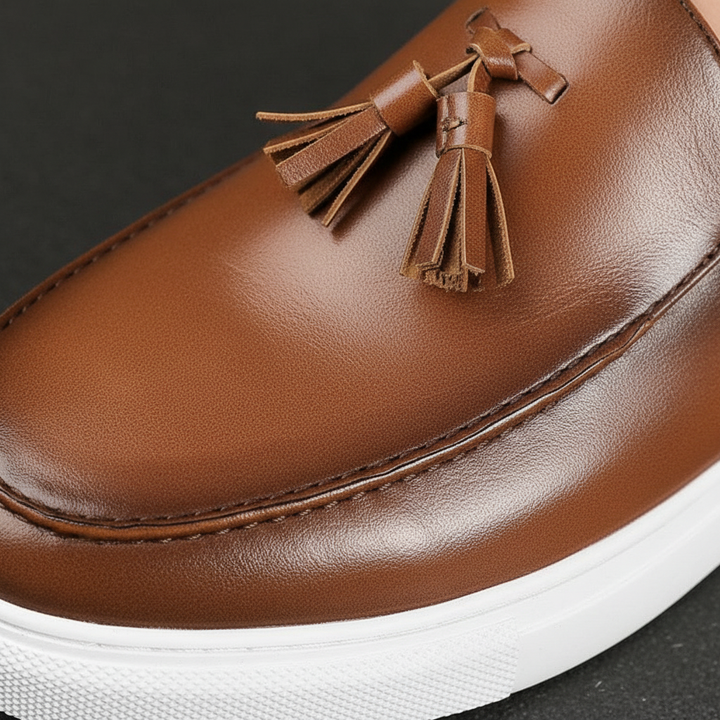 Liam | Men's Loafers With Slip On Design And Tassel Detail | Smart Casual
