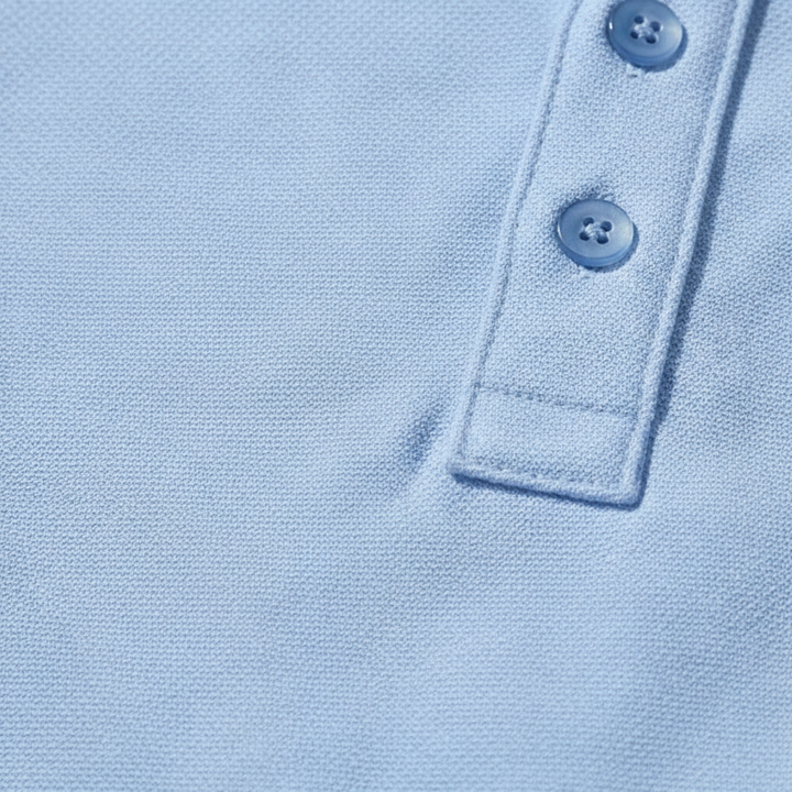 Liam | Men's Polo Shirt With Short Sleeves And Button Placket | Casual