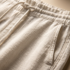 Lily | Women’s Linen Trousers With Wide Leg Silhouette And Drawstring Waist | Relaxed